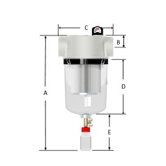 Serie HV: Filtros de Vacío para Instalaciones Médicas